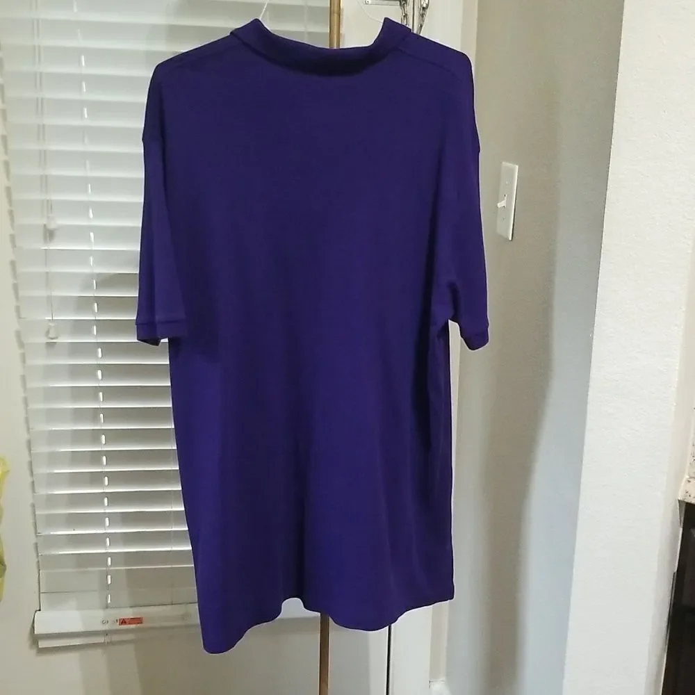 Polo by Ralph Lauren Vintage Short Sleeve Violet Polo Shirt Logo Casual Size XXL